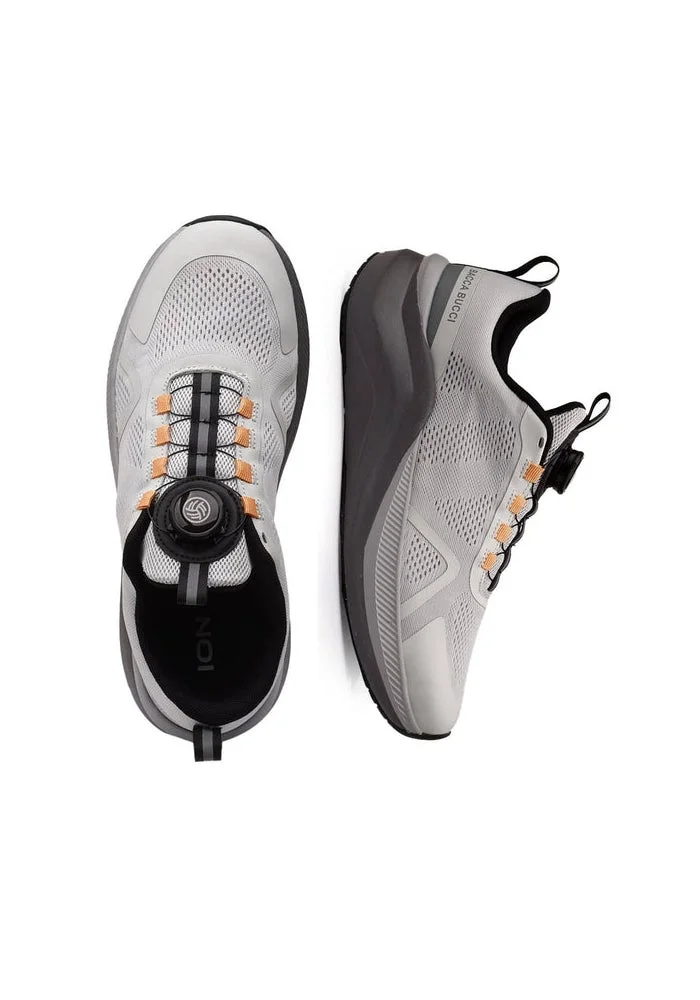 Bacca Bucci Grey ION Glide Sports Shoes with Rotary Lacing for Men | Best Price UAE